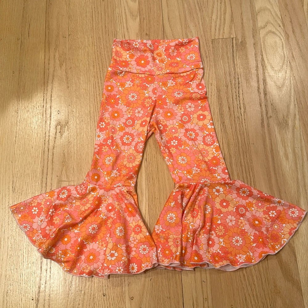 Toddler groovy bell bottom  pants